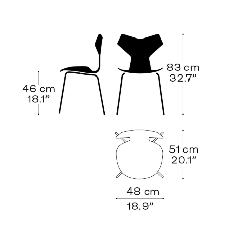 【日本国内在庫】FRITZ HANSEN | グランプリチェア 4130 ナチュラルウッド