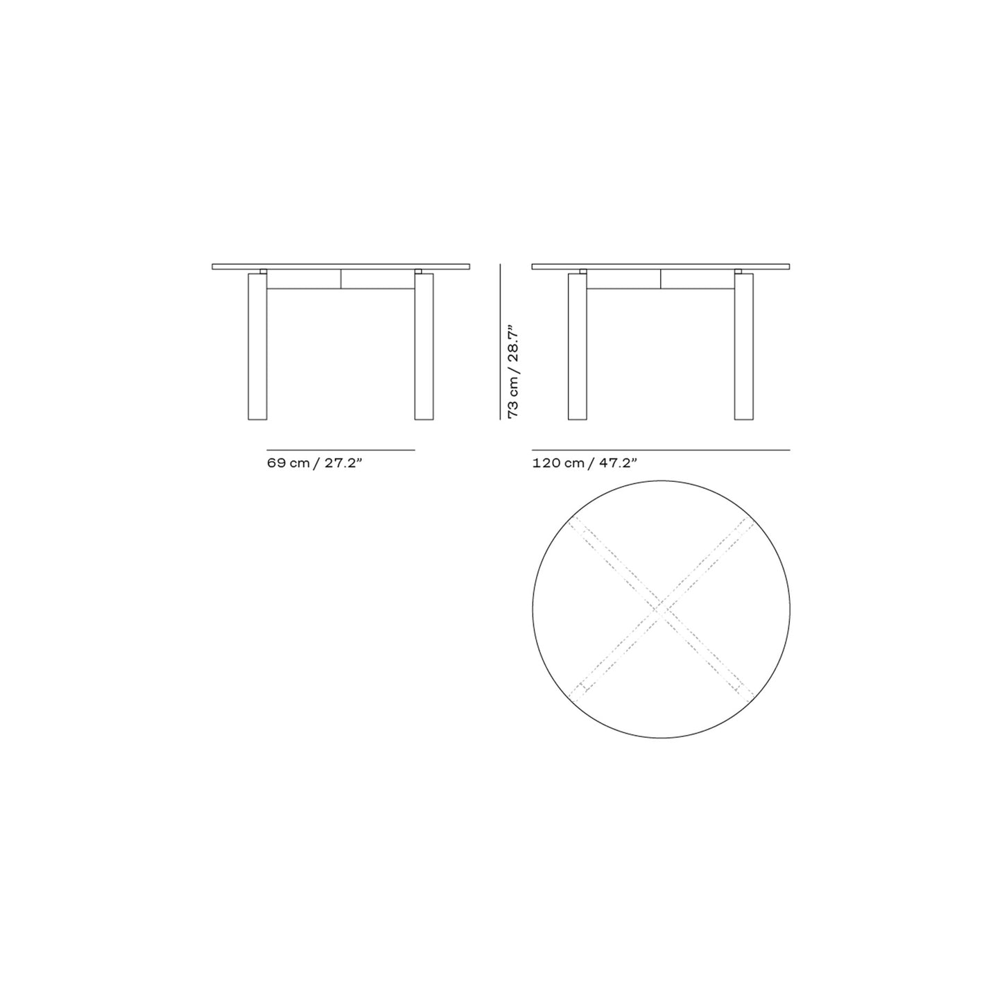 AFTER™ アフター テーブル / 無垢材 アッシュ(オイル仕上)