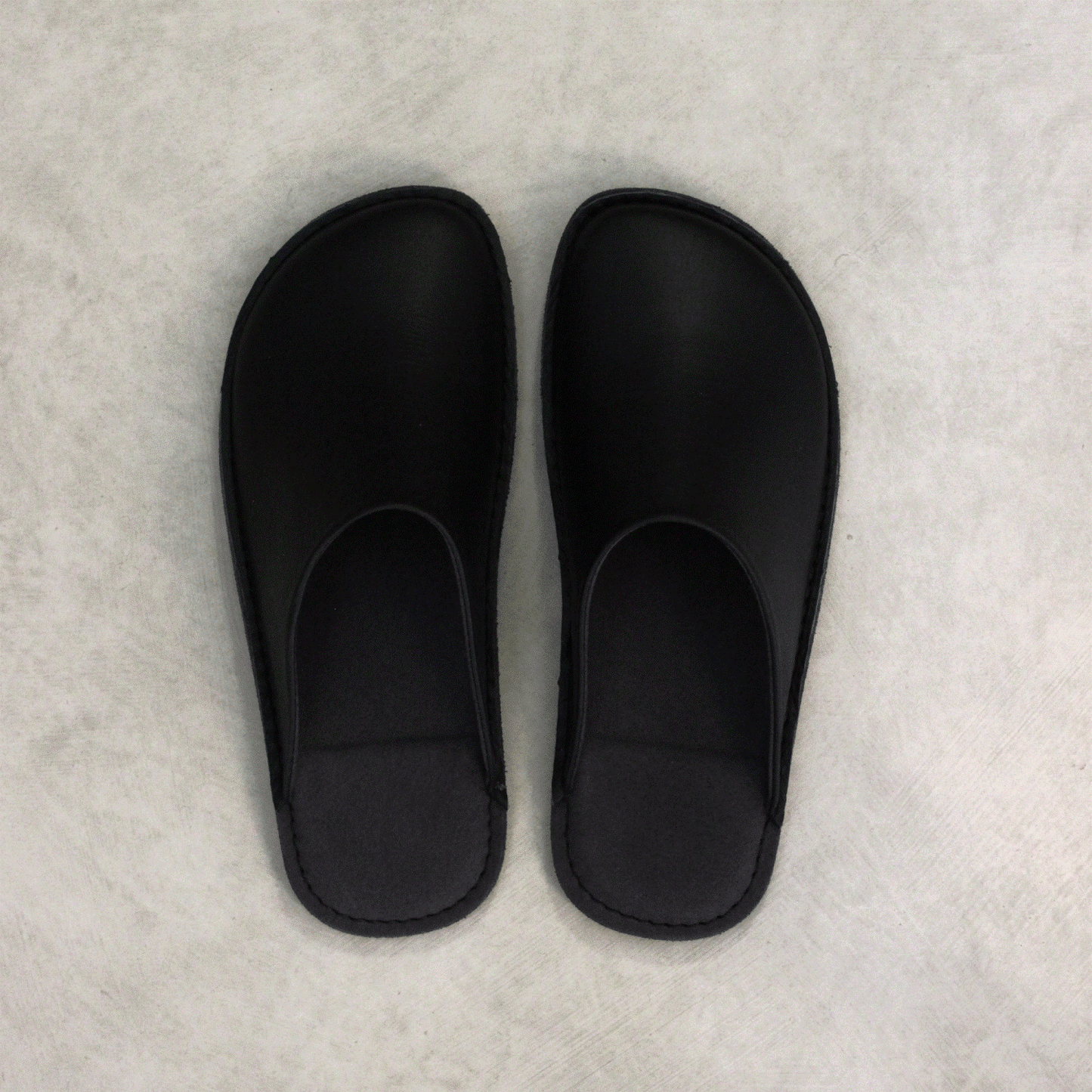 【再入荷】【SLAP MOBLER 別注】本革 スムースレザー ルームシューズ