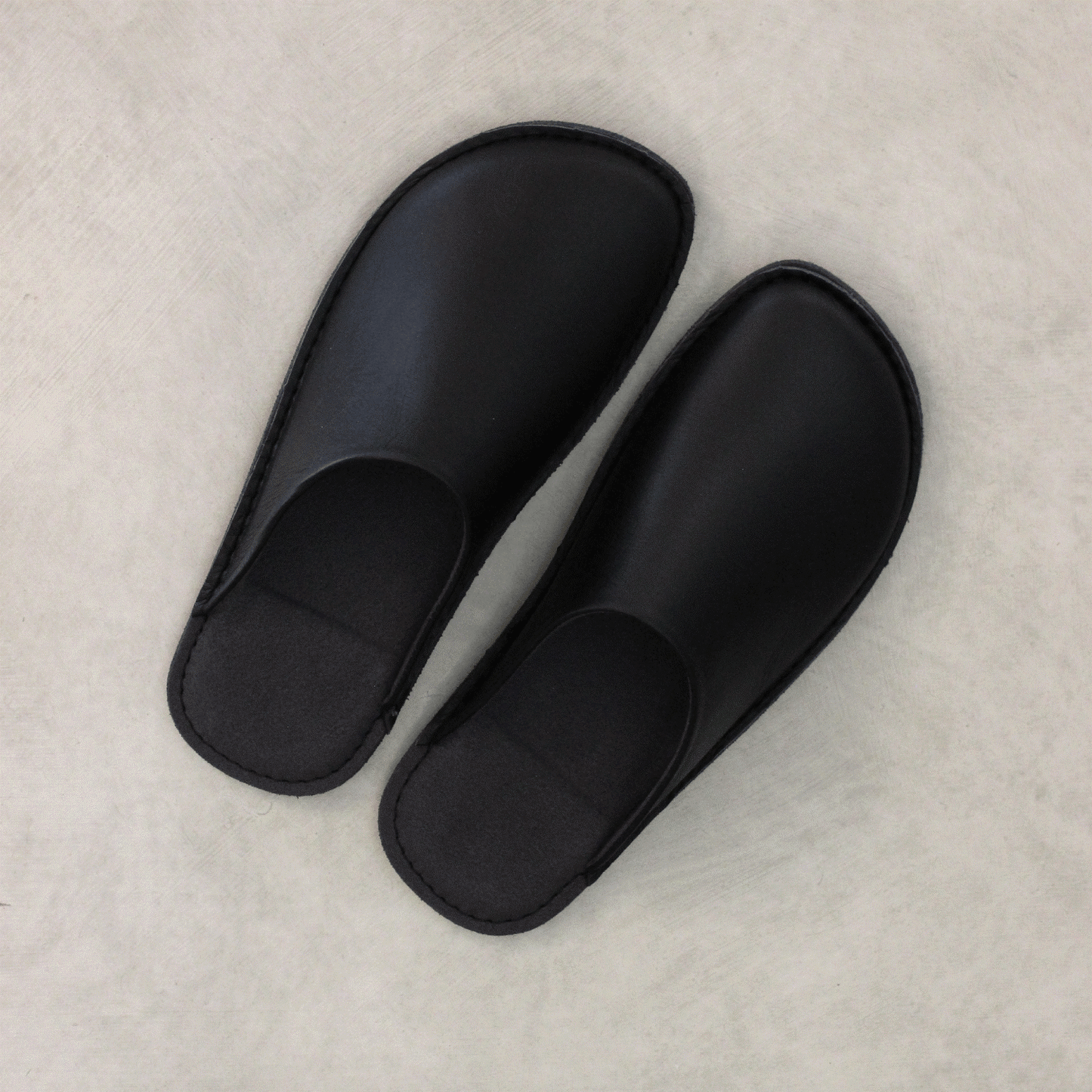 【再入荷】【SLAP MOBLER 別注】本革 スムースレザー ルームシューズ