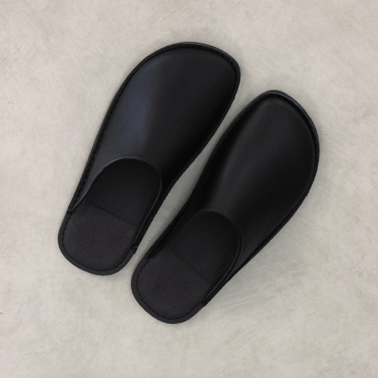 【再入荷】【SLAP MOBLER 別注】本革 スムースレザー ルームシューズ