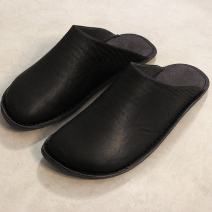 【再入荷】【SLAP MOBLER 別注】本革 スムースレザー ルームシューズ